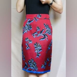 J. Crew Floral Pencil Skirt